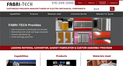Desktop Screenshot of fabritech.net